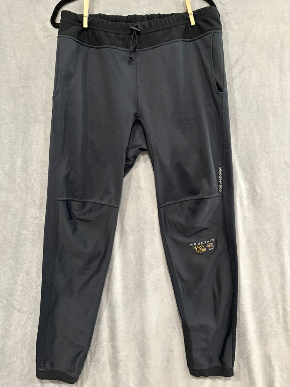 Mountain Hardwear Windstopper Tech Pants Large Archival Gorpcore Black Fleece